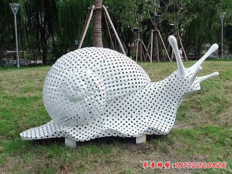 不銹鋼編織蝸牛雕塑