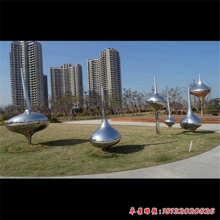 不銹鋼城市水滴雕塑