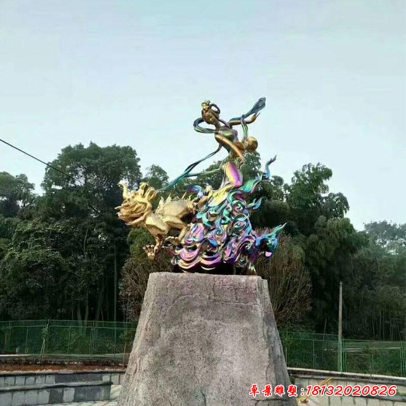 不銹鋼雕塑定制創(chuàng)意仙女雕塑抽象藝術(shù)園林景觀裝飾擺件17706720 (2)