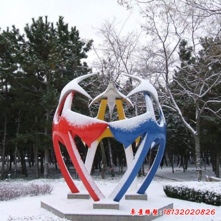不銹鋼校園成長(zhǎng)雕塑2