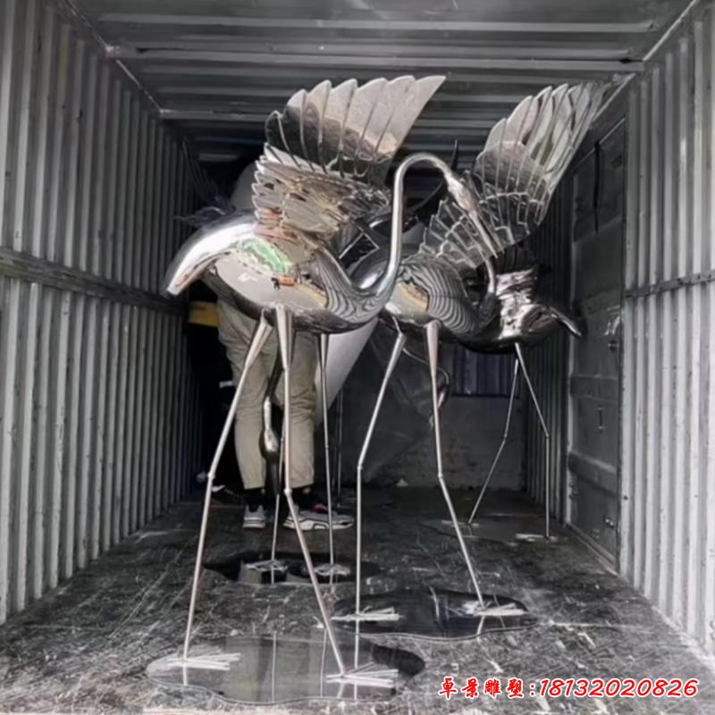 大型廣場不銹鋼水景景觀小品不銹鋼動物雕塑景觀藝術(shù)雕塑62842