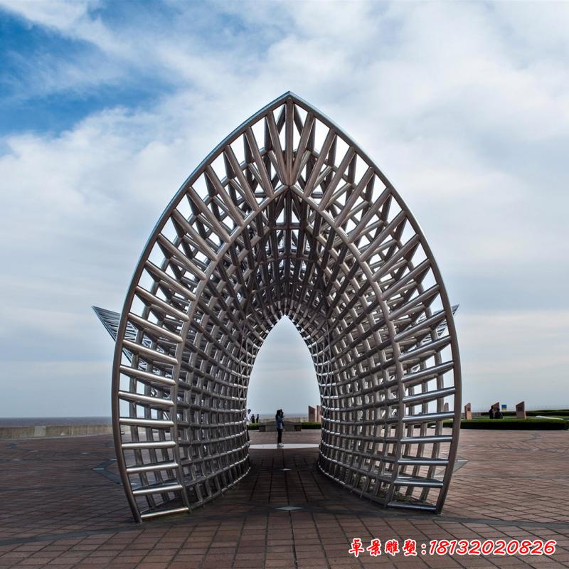不銹鋼戶外公園大型雕塑