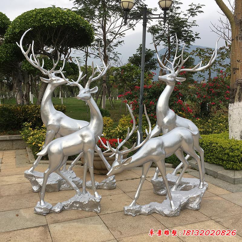 不銹鋼小區(qū)梅花鹿