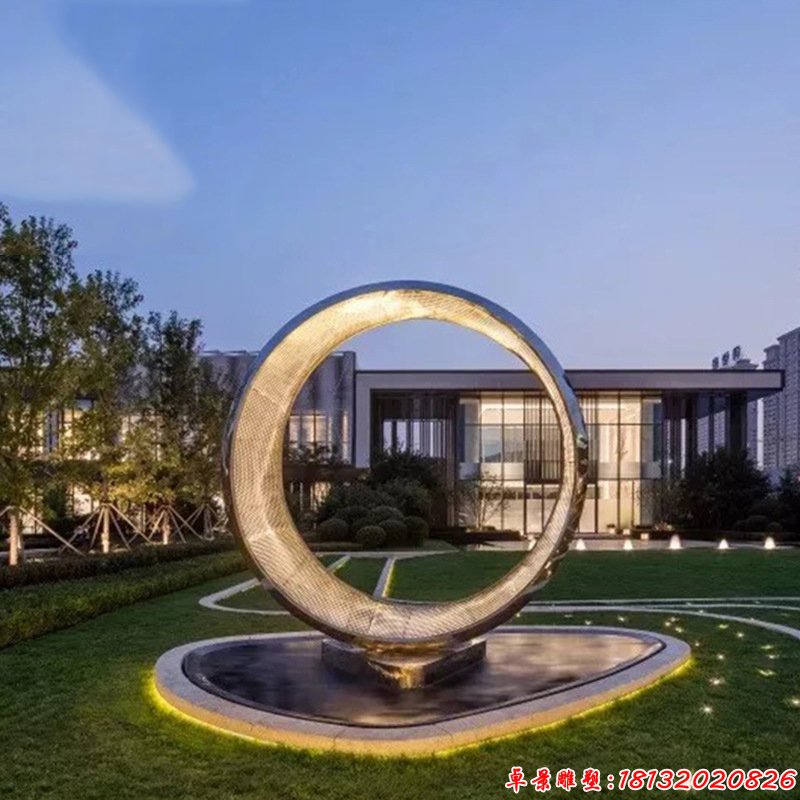 不銹鋼鏤空燈光效果圓環(huán)