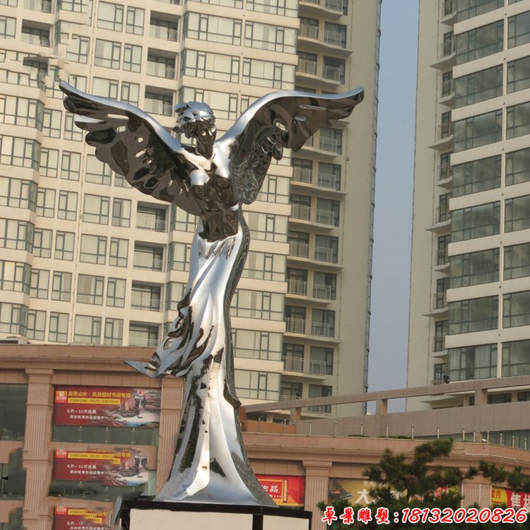 不銹鋼世界和平女神雕塑