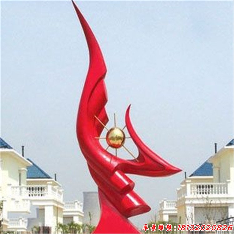不銹鋼朝陽雕塑,小區(qū)景觀雕塑