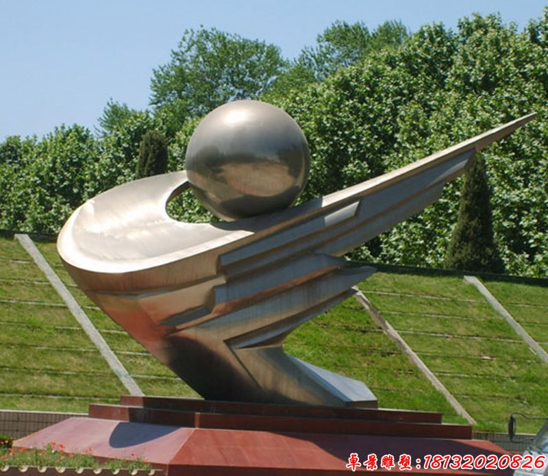 不銹鋼飛翔雕塑 校園不銹鋼雕塑
