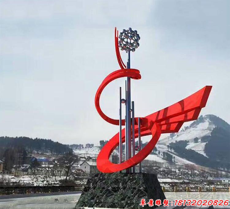 不銹鋼啟航雕塑 廣場不銹鋼雕塑 (1)
