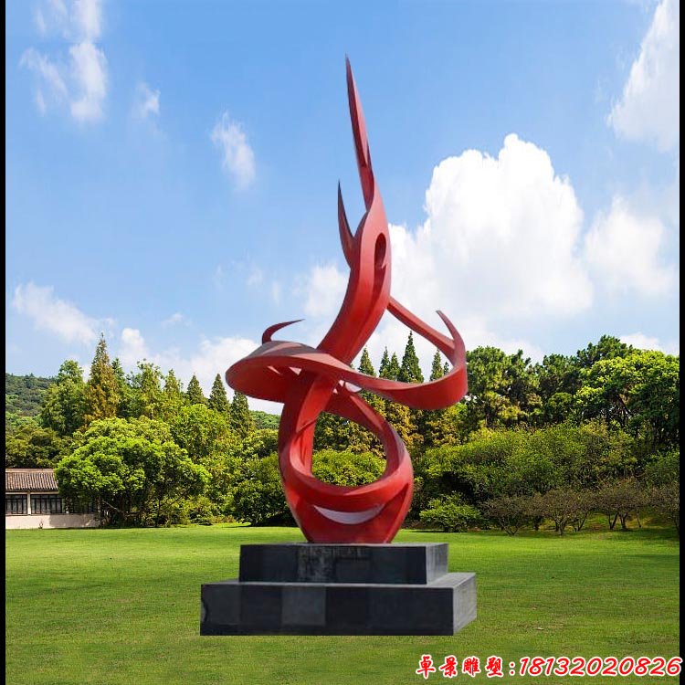 不銹鋼升騰雕塑 校園不銹鋼雕塑