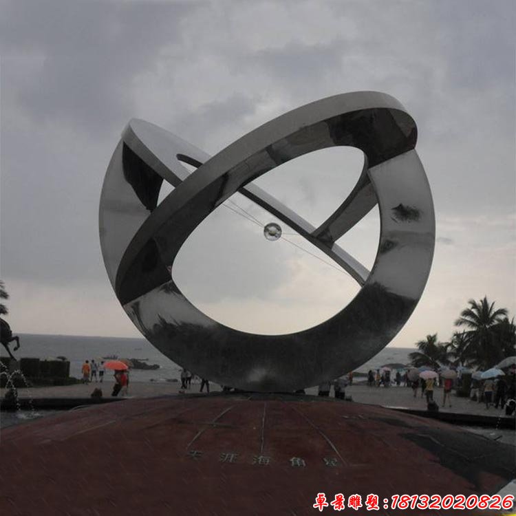 不銹鋼天涯海角星 海邊景觀雕塑