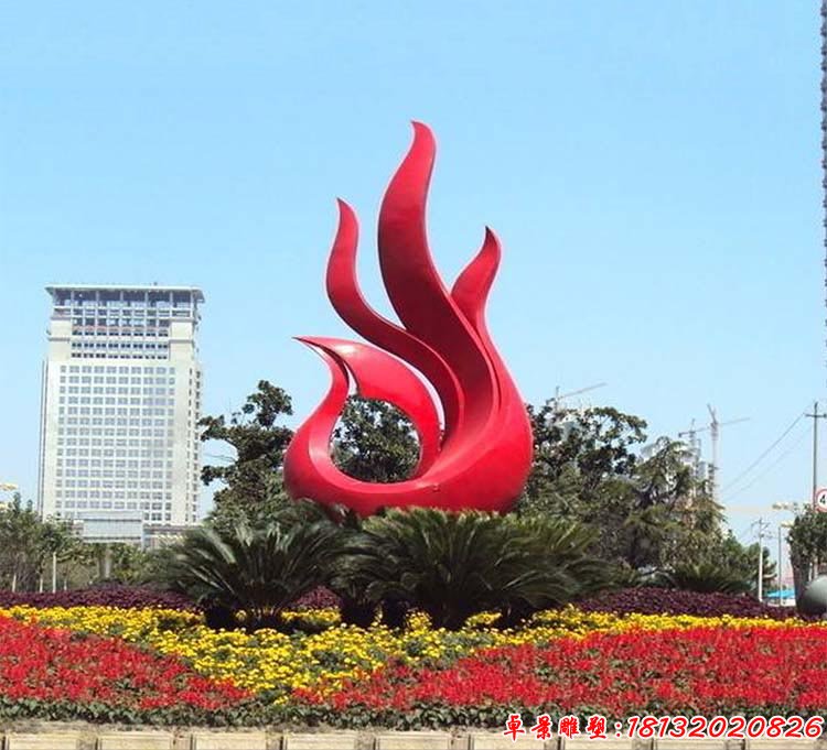 抽象鳳凰雕塑 街邊不銹鋼雕塑