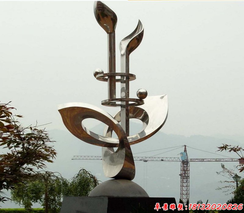 校園不銹鋼萌芽雕塑 不銹鋼學(xué)校景觀雕塑