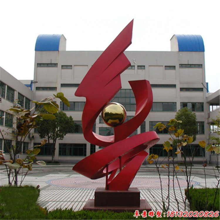 校園不銹鋼希望雕塑，不銹鋼抽象雕塑