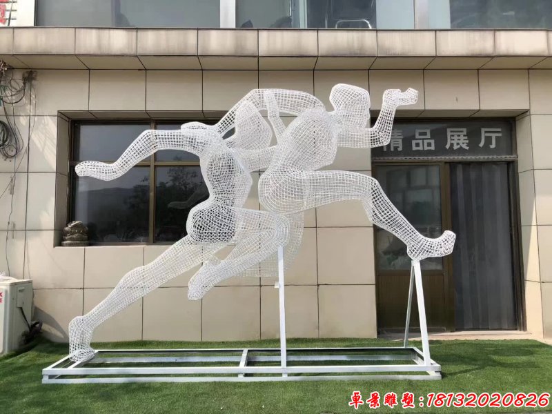不銹鋼運動跳遠(yuǎn)人物雕塑 (2)