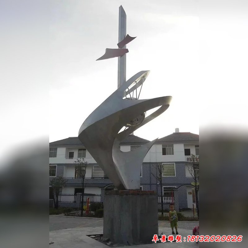 不銹鋼和平雕塑，小區(qū)不銹鋼雕塑
