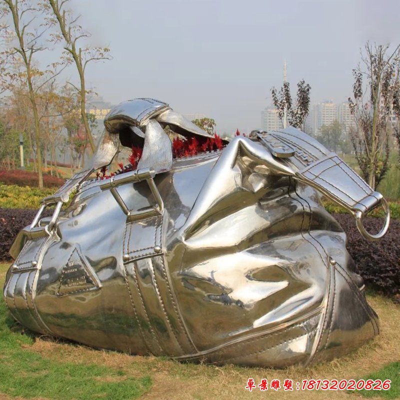 不銹鋼手提包雕塑  公園不銹鋼雕塑
