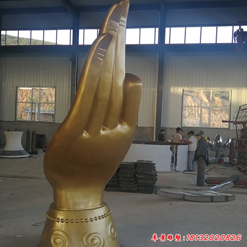 不銹鋼手指 公園景觀雕塑