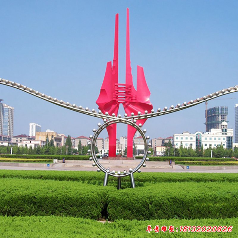 不銹鋼創(chuàng)意雕塑,廣場景觀不銹鋼