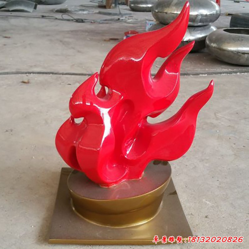不銹鋼火苗雕塑，景觀不銹鋼雕塑