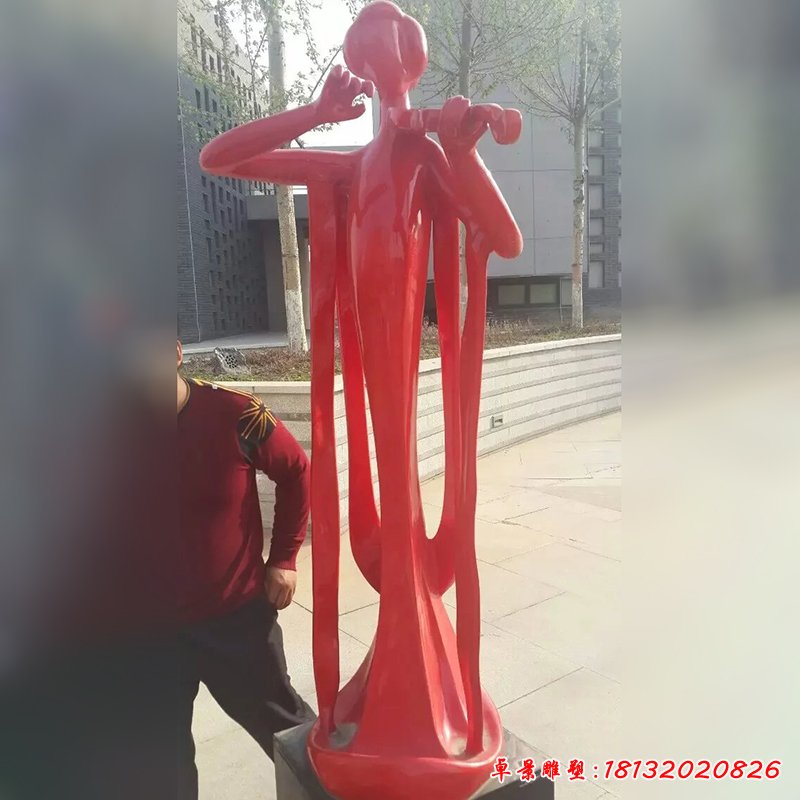 不銹鋼抽象人物雕塑,廣場(chǎng)不銹鋼雕塑 (4)