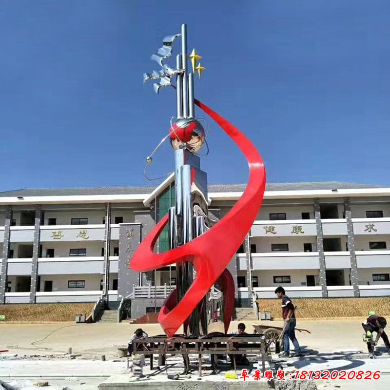 不銹鋼實(shí)際輝煌 企業(yè)景觀雕塑