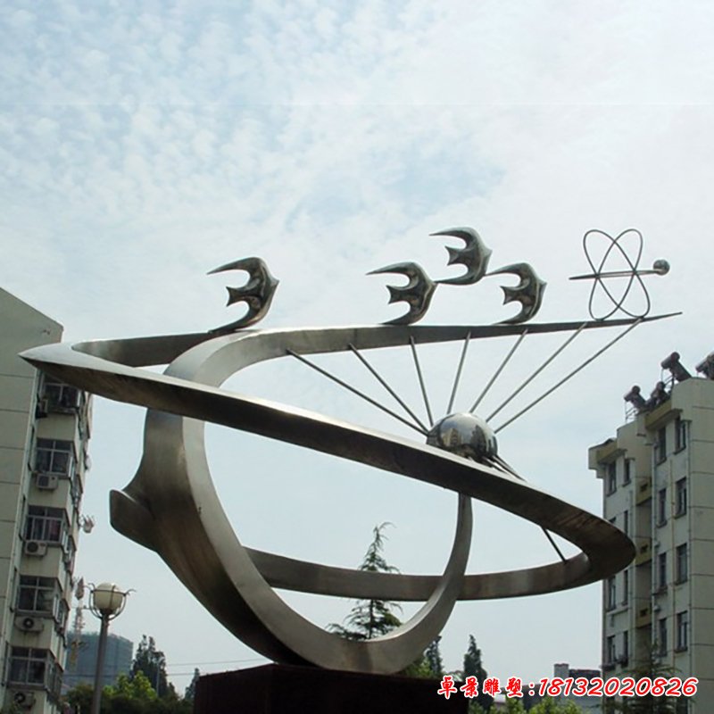 飛向明天不銹鋼雕塑，校園不銹鋼雕塑