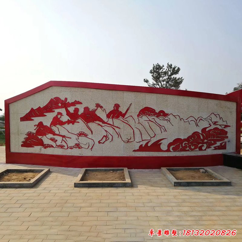 不銹鋼大型公園剪影雕塑 (4)