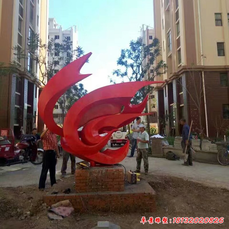 不銹鋼飛翔雕塑,小區(qū)景觀雕塑