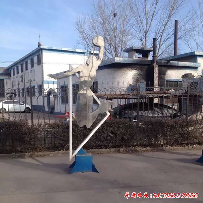 不銹鋼打高爾夫球雕塑，廣場(chǎng)不銹鋼運(yùn)動(dòng)雕塑 (1)