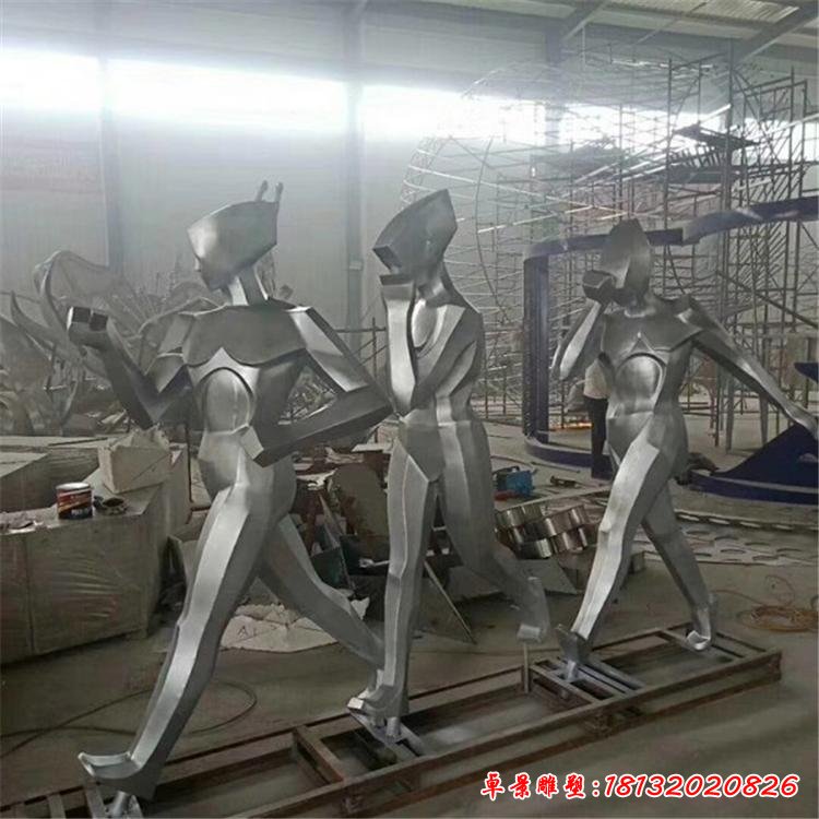 不銹鋼競走抽象人物雕塑