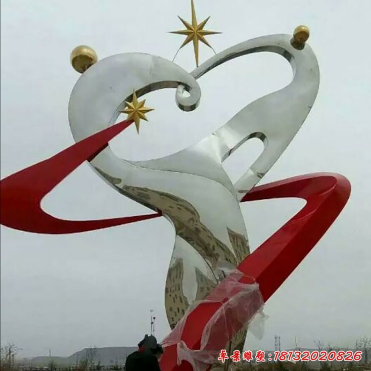 企業(yè)不銹鋼太陽之光雕塑 (1)