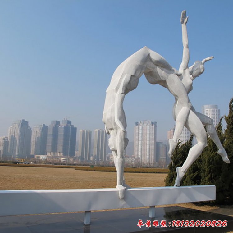體操雕塑，不銹鋼運(yùn)動(dòng)雕塑 (2)