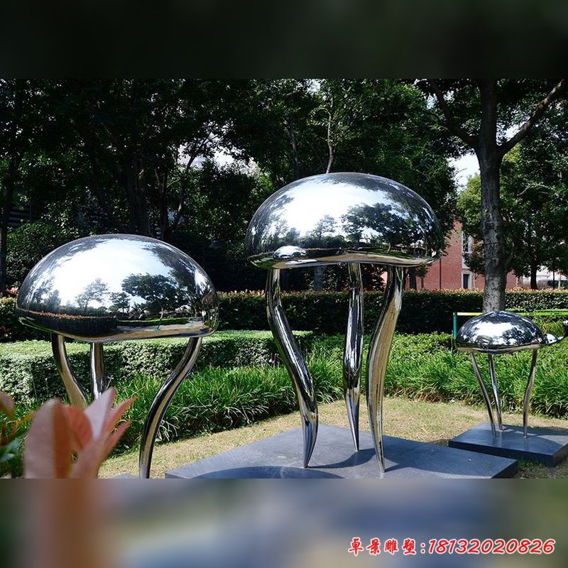 不銹鋼水母雕塑，公園不銹鋼雕塑[1]