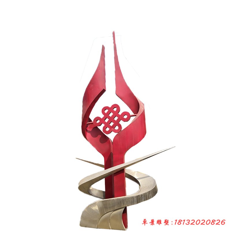 不銹鋼聯(lián)通標(biāo)志 廣場景觀雕塑