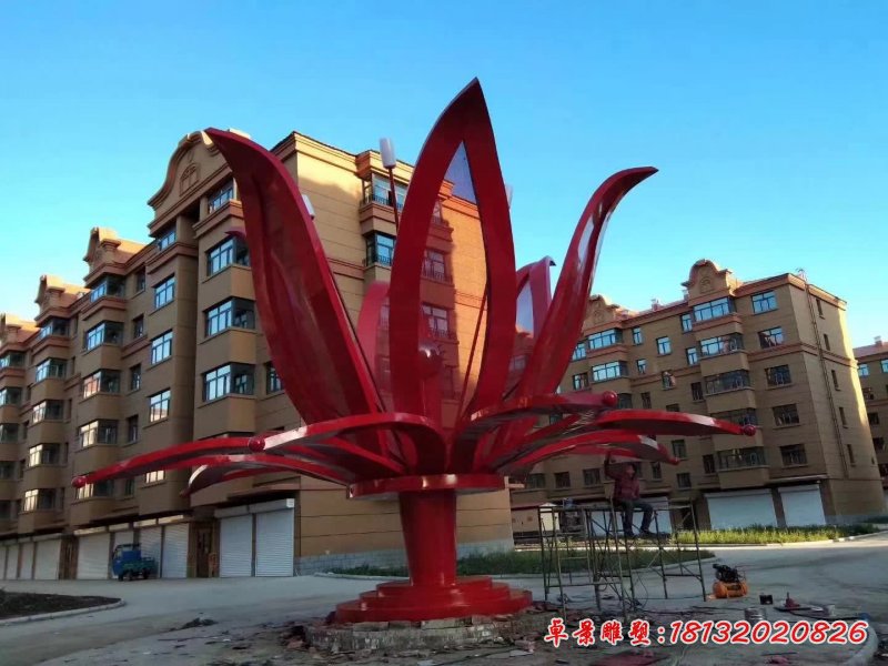 企業(yè)不銹鋼綻放雕塑 (17)