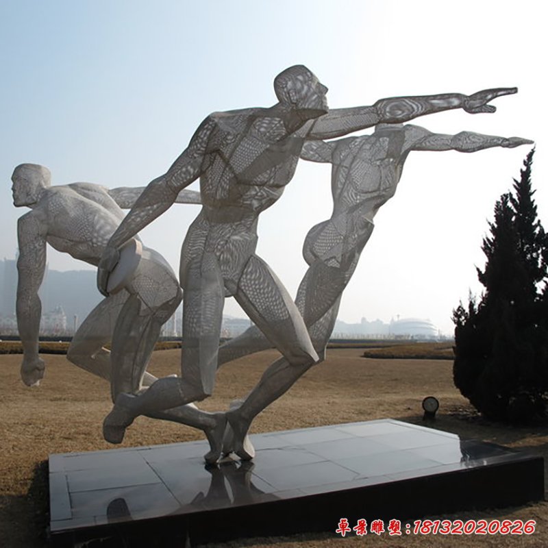 擲鐵餅雕塑，不銹鋼運動雕塑 (1)[1]