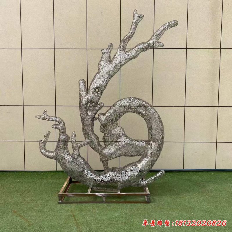 不銹鋼浪花雕塑 (7)