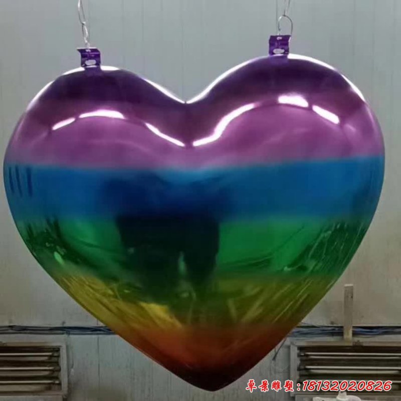 不銹鋼愛心景觀雕塑_副本