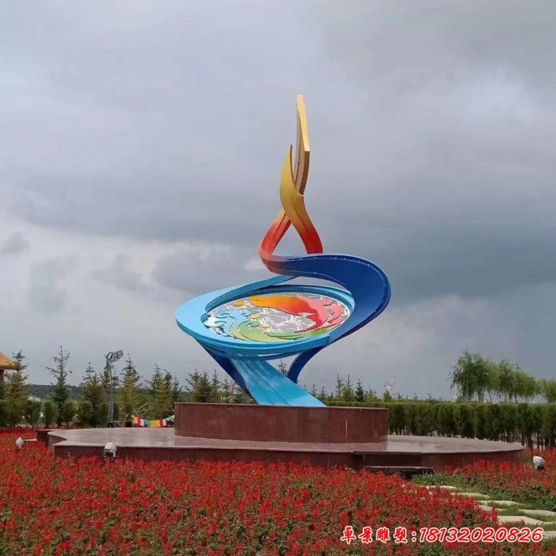 不銹鋼城市標志雕塑_副本