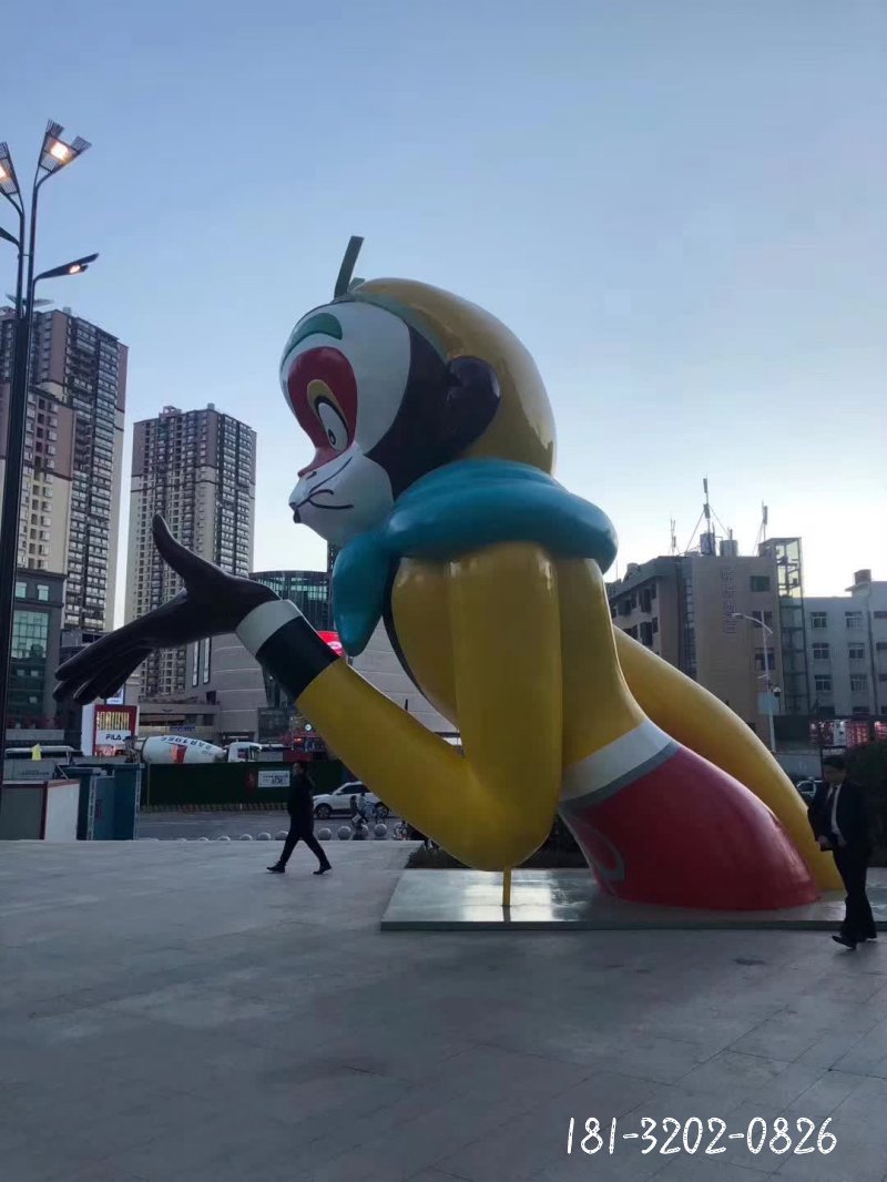 不銹鋼孫悟空雕塑