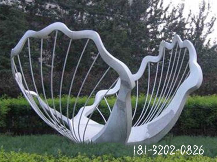 不銹鋼鏤空扇貝公園景觀不銹鋼