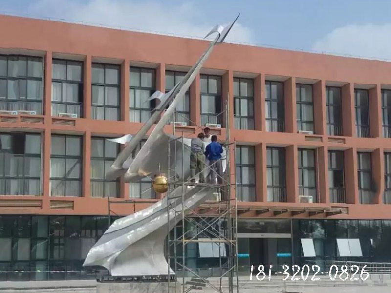 不銹鋼飛向明天雕塑，不銹鋼校園雕塑 (1)[1]
