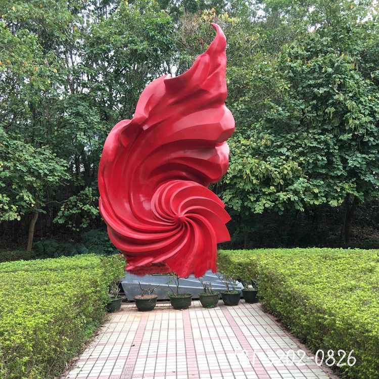 不銹鋼抽象旋風(fēng)雕塑 公園不銹鋼雕塑
