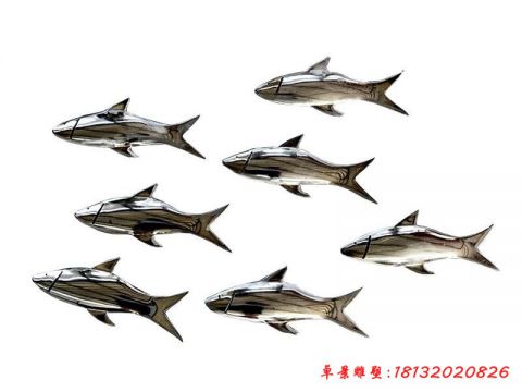 公園鏡面魚群