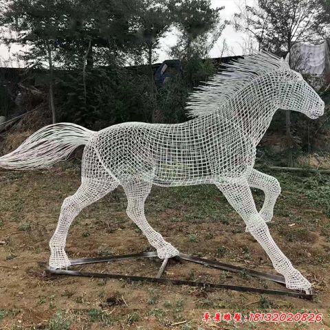 公園鏤空奔馬