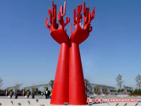 廣場(chǎng)大型抽象雙手