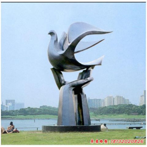 鏡面手托和平鴿