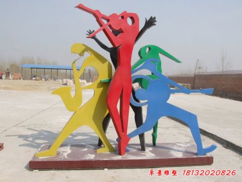 彩色抽象樂(lè)隊(duì)人物