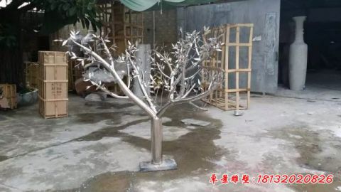 公園抽象小樹