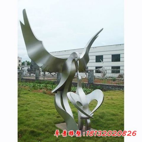 抽象母子鳥